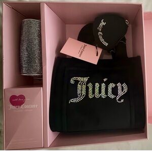 Juicy Couture Black Tote with Sparkling Logo Gift Set